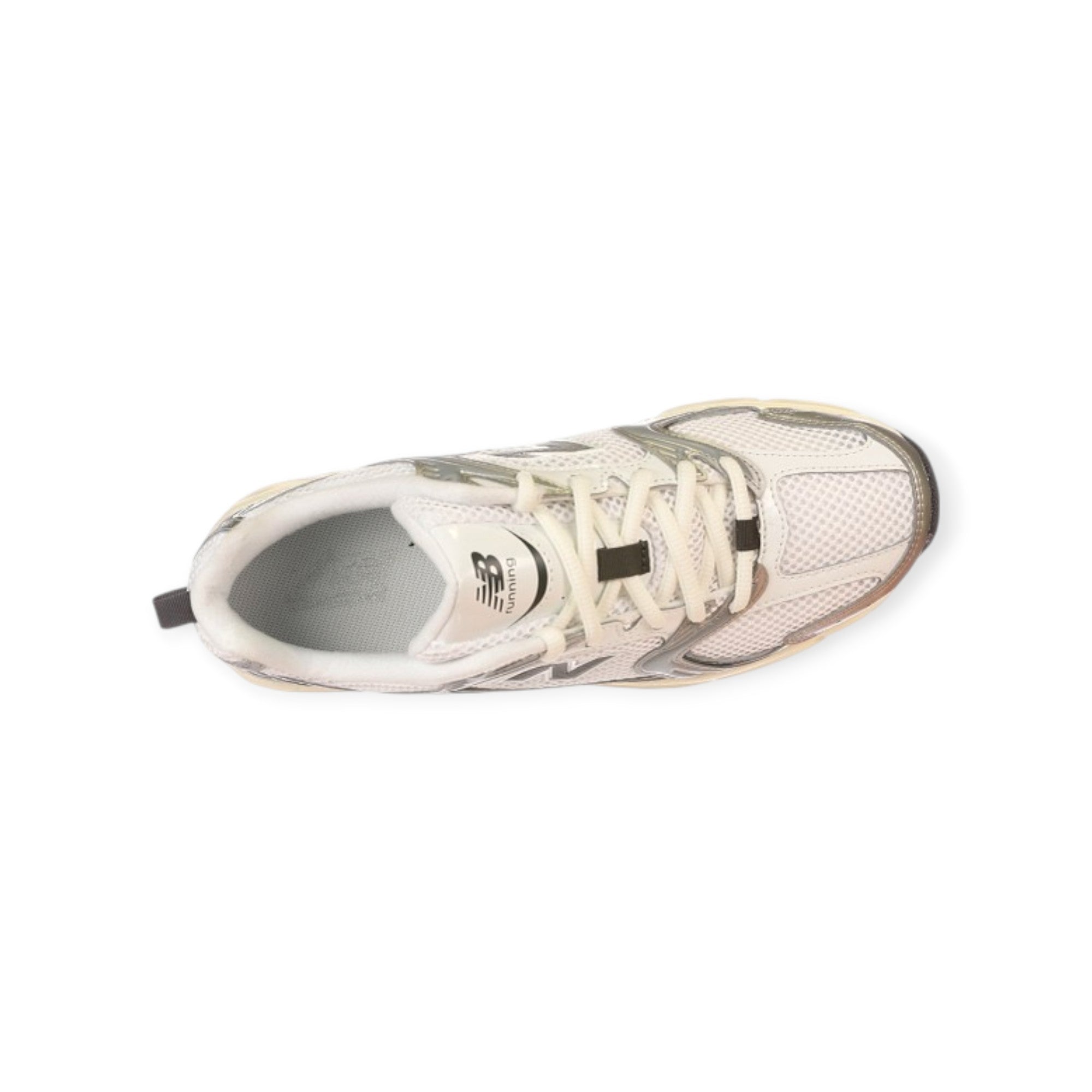 '- ["Donna","FW25","New Balance","Scarpe","Scarpe sportive","Unisex"] - Scarpe sportive Unisex New Balance Lifestyle Unisex TIER 3 Synthetic Mesh Silver Metallic Black U530ESA - Lupis SRL