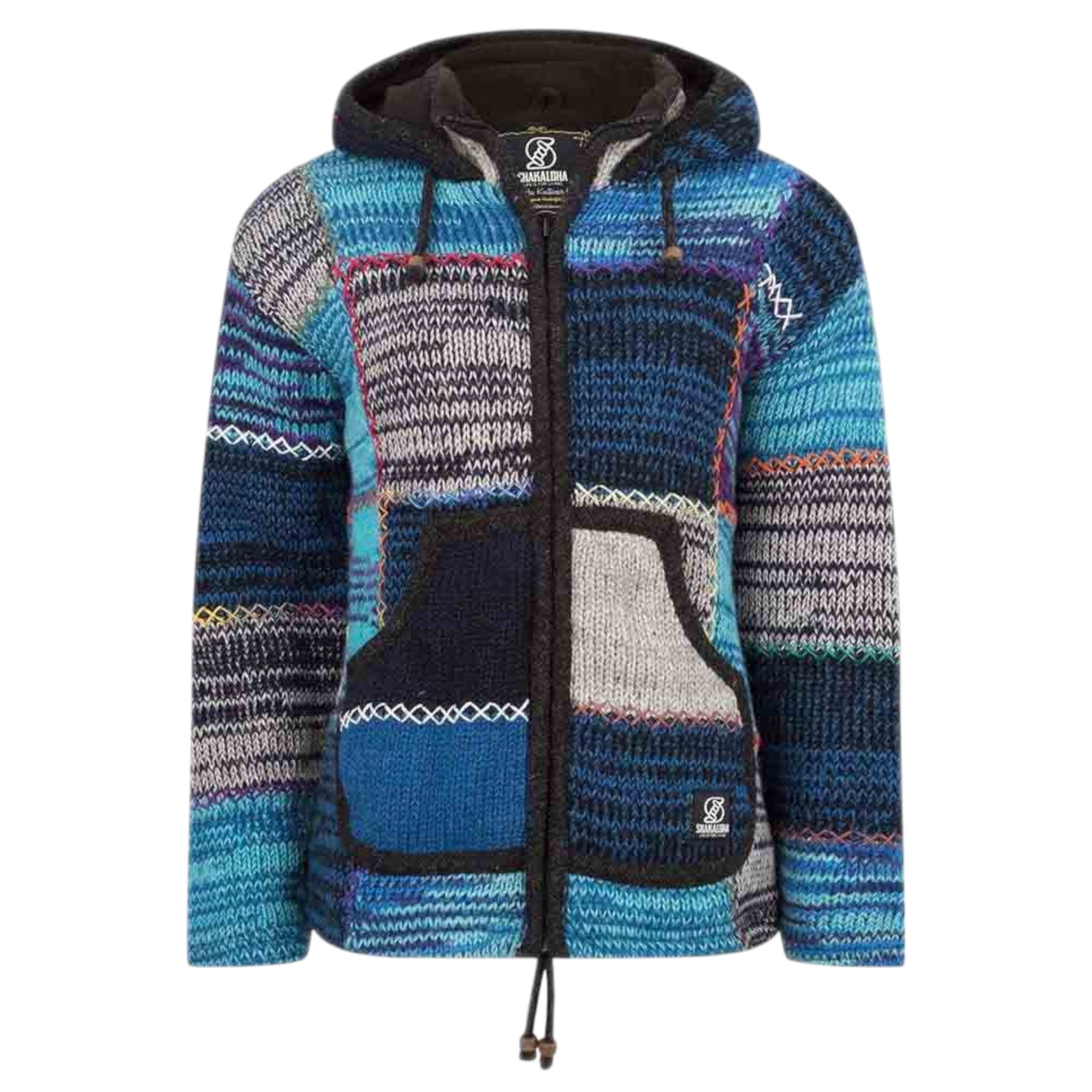 '- ["Abbigliamento","Donna","Giacche","Nuovo","Shakaloha"] - Shakaloha W Patch NH Mix Blue - Lupis SRL