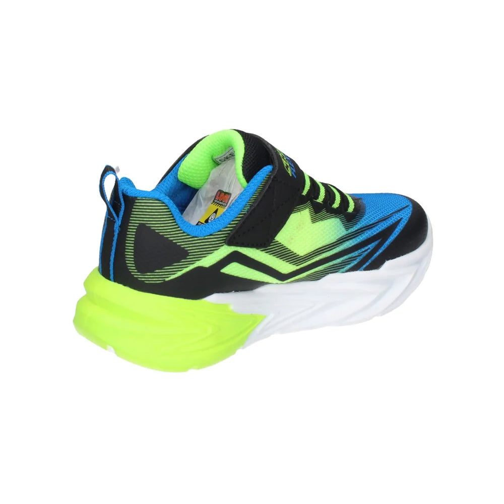 Skechers Kids Flex Glow Ultra Sport Shoes Black Blue Lime 400139L-BBLM