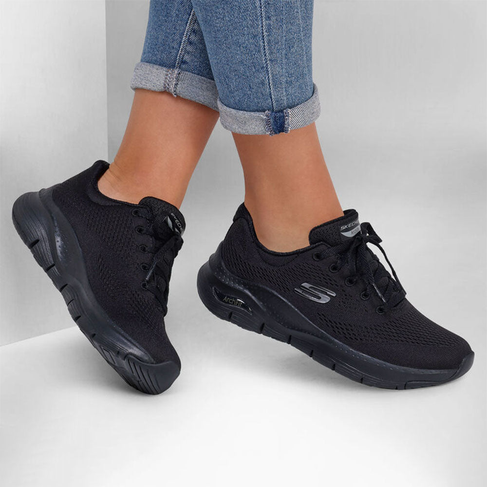 '- ["Donna","Scarpe","Scarpe sportive","Skechers","Ultima Taglia"] - Skechers Arch Fit Big Appeal Black - Lupis SRL