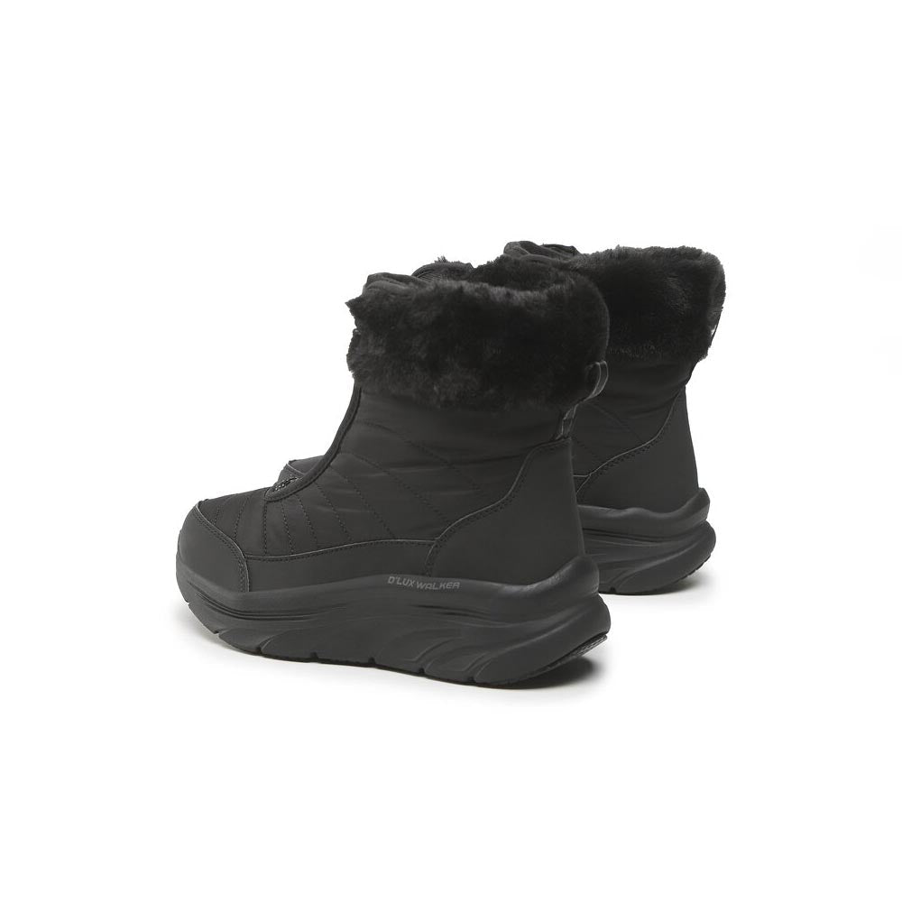 '- ["Donna","Nuovo","Scarpe","Skechers","Stivaletti","Ultima Taglia"] - Skechers D'Lux Walker-Winter Black - Lupis SRL