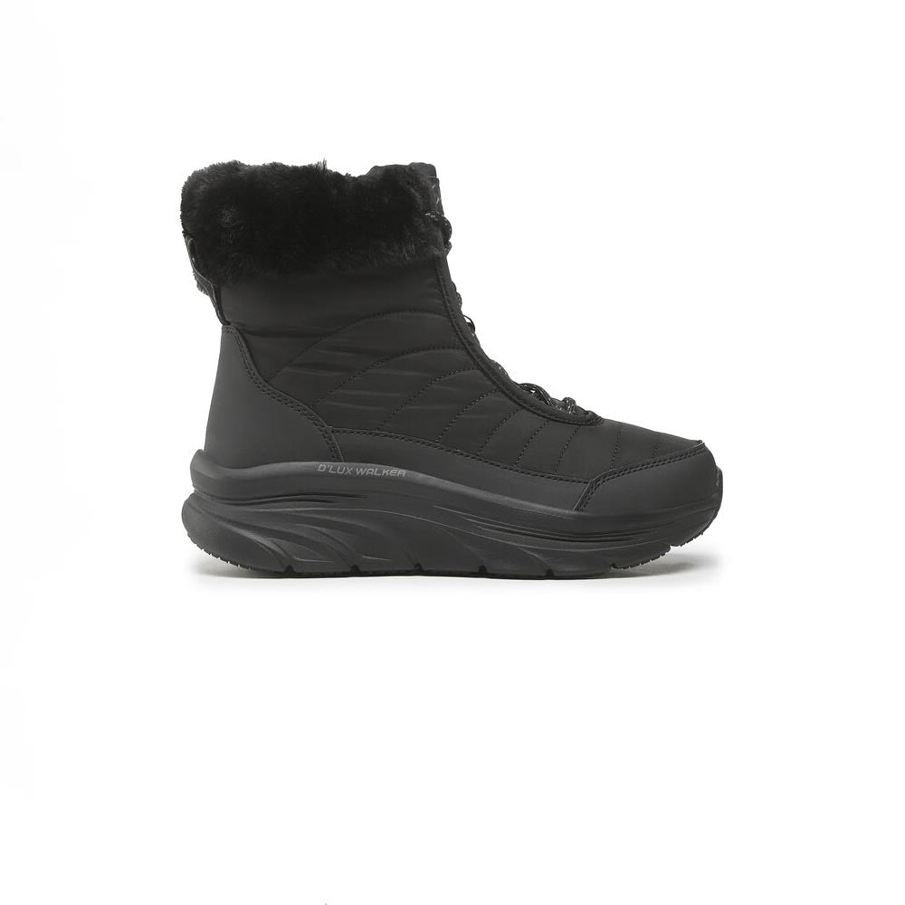 '- ["Donna","Nuovo","Scarpe","Skechers","Stivaletti","Ultima Taglia"] - Skechers D'Lux Walker-Winter Black - Lupis SRL