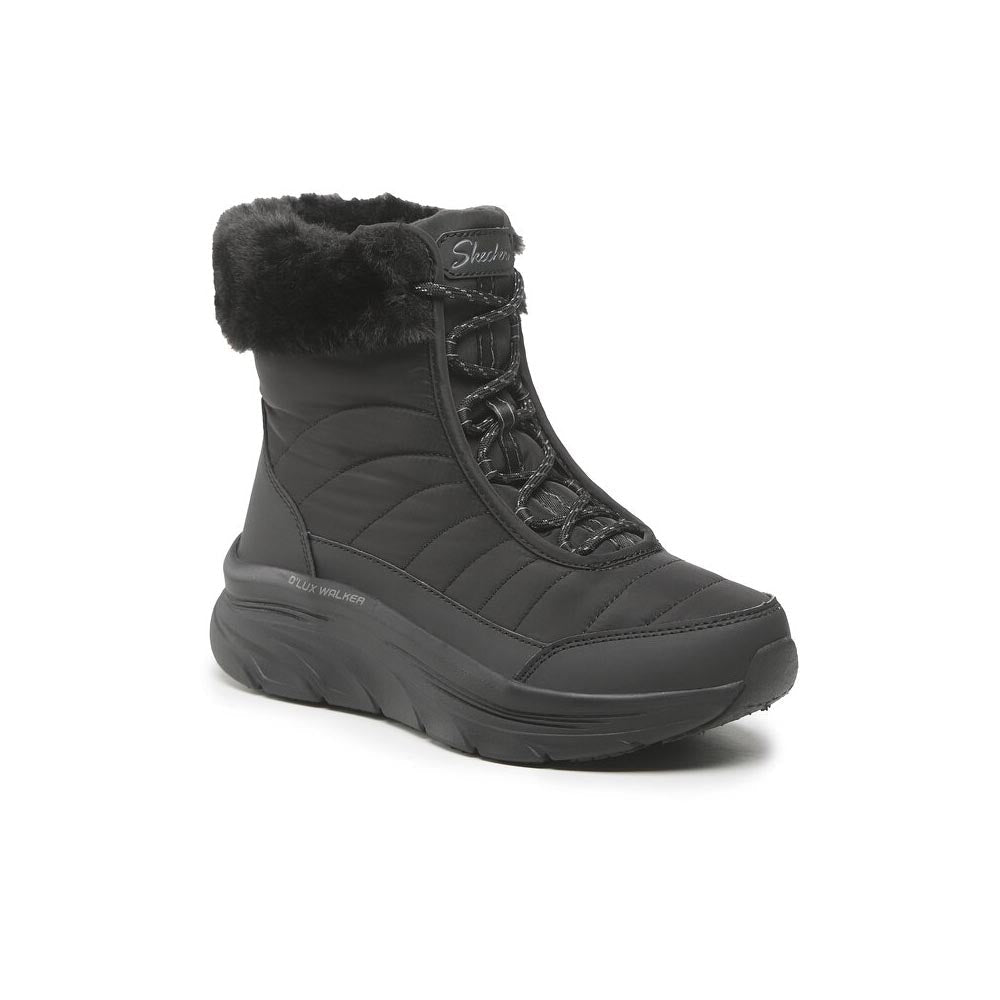 '- ["Donna","Nuovo","Scarpe","Skechers","Stivaletti","Ultima Taglia"] - Skechers D'Lux Walker-Winter Black - Lupis SRL