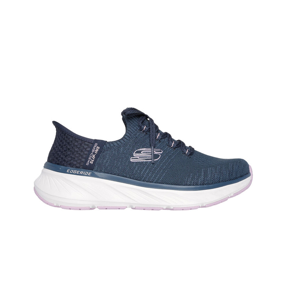 '- ["Donna","Nuovo","Scarpe","Scarpe sportive","Skechers"] - Skechers Edgeride Impressio Navy Lavander - Lupis SRL