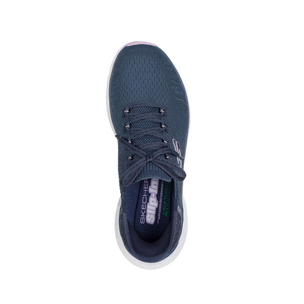 '- ["Donna","Nuovo","Scarpe","Scarpe sportive","Skechers"] - Skechers Edgeride Impressio Navy Lavander - Lupis SRL