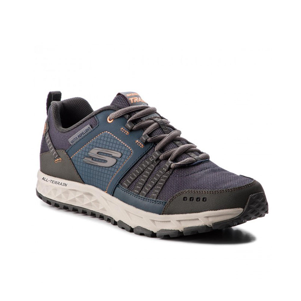 '- ["Nuovo","Scarpe","Scarpe da trekking","Scarpe sportive","Skechers","Sneakers","Uomo"] - Skechers Escape Plan Navy Orange - Lupis SRL