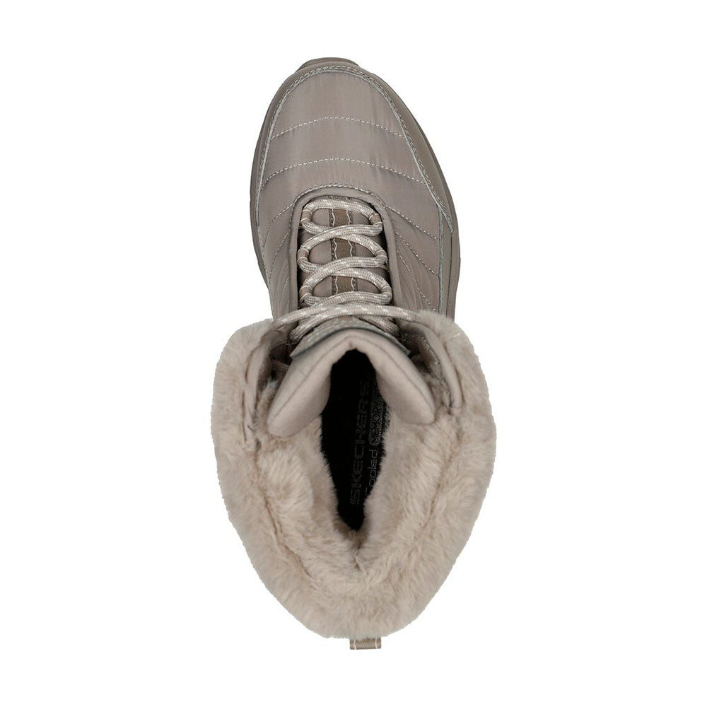 '- ["Donna","Nuovo","Scarpe","Skechers","Stivaletti","Ultima Taglia"] - Skechers D'Lux Walker-Winter Dark Taupe - Lupis SRL