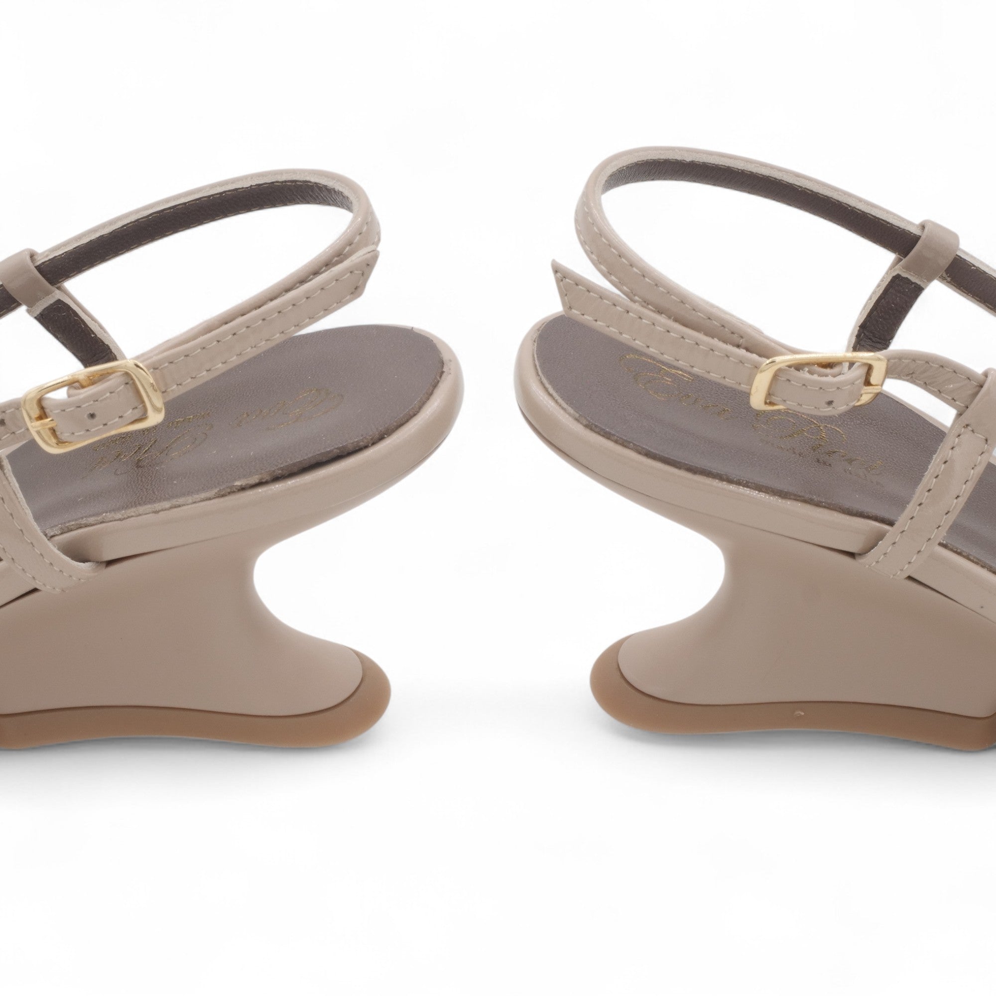'- ["Artigianato","Donna","Eva Picci","Scarpe","Slingback","Tacco"] - Slingback Da Donna Eva Picci 1718 Slingback Tacco Lux Vaniglia Taupe - Lupis SRL