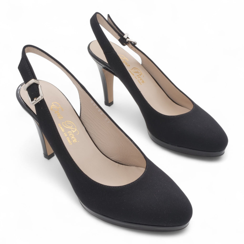 '- ["Artigianato","Donna","Eva Picci","Scarpe","Slingback","Tacco"] - Slingback Da Donna Eva Picci Slingback 22755 Nicole Nero - Lupis SRL