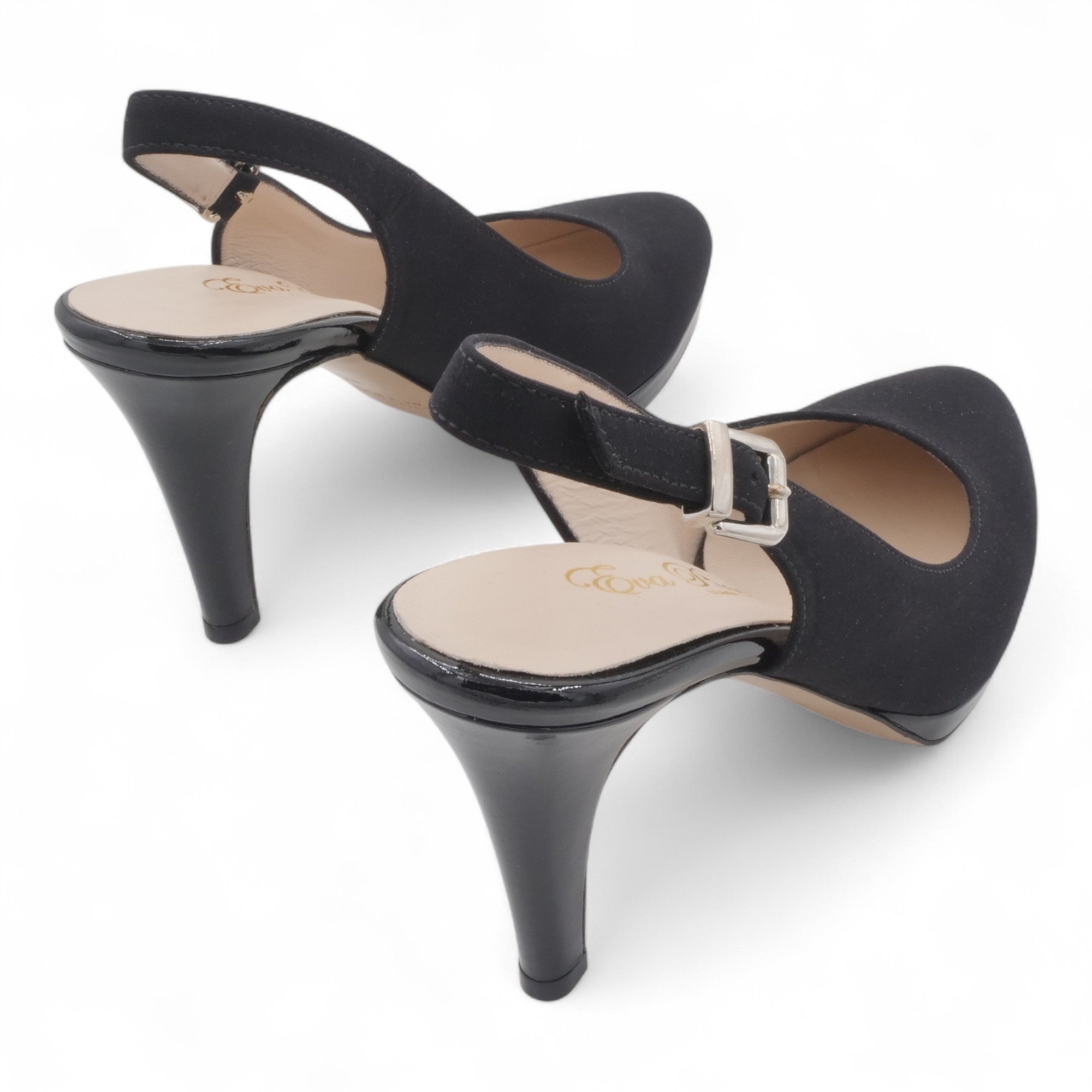'- ["Artigianato","Donna","Eva Picci","Scarpe","Slingback","Tacco"] - Slingback Da Donna Eva Picci Slingback 22755 Nicole Nero - Lupis SRL