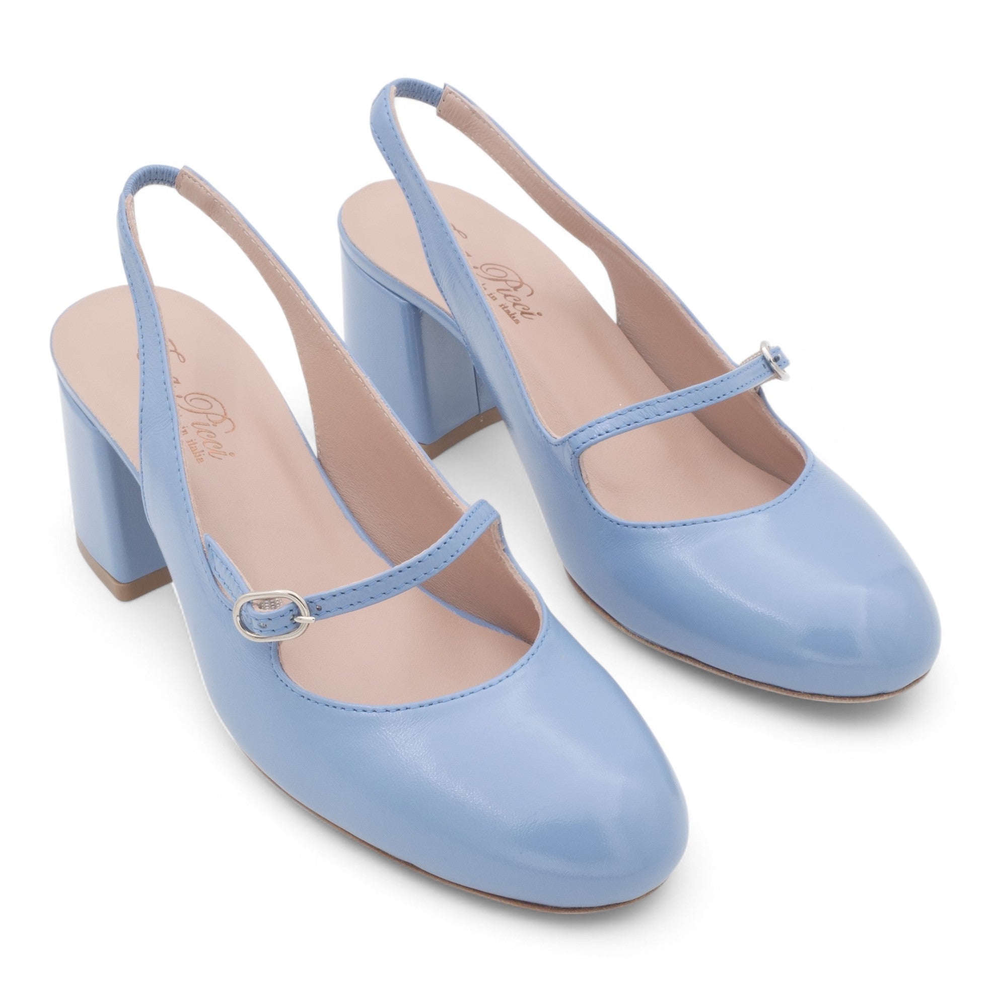 '- ["Artigianato","Donna","Eva Picci","PE25","Scarpe","Slingback","Tacco"] - Slingback da Donna Eva Picci Jeans T.55 CH2554 - Lupis SRL