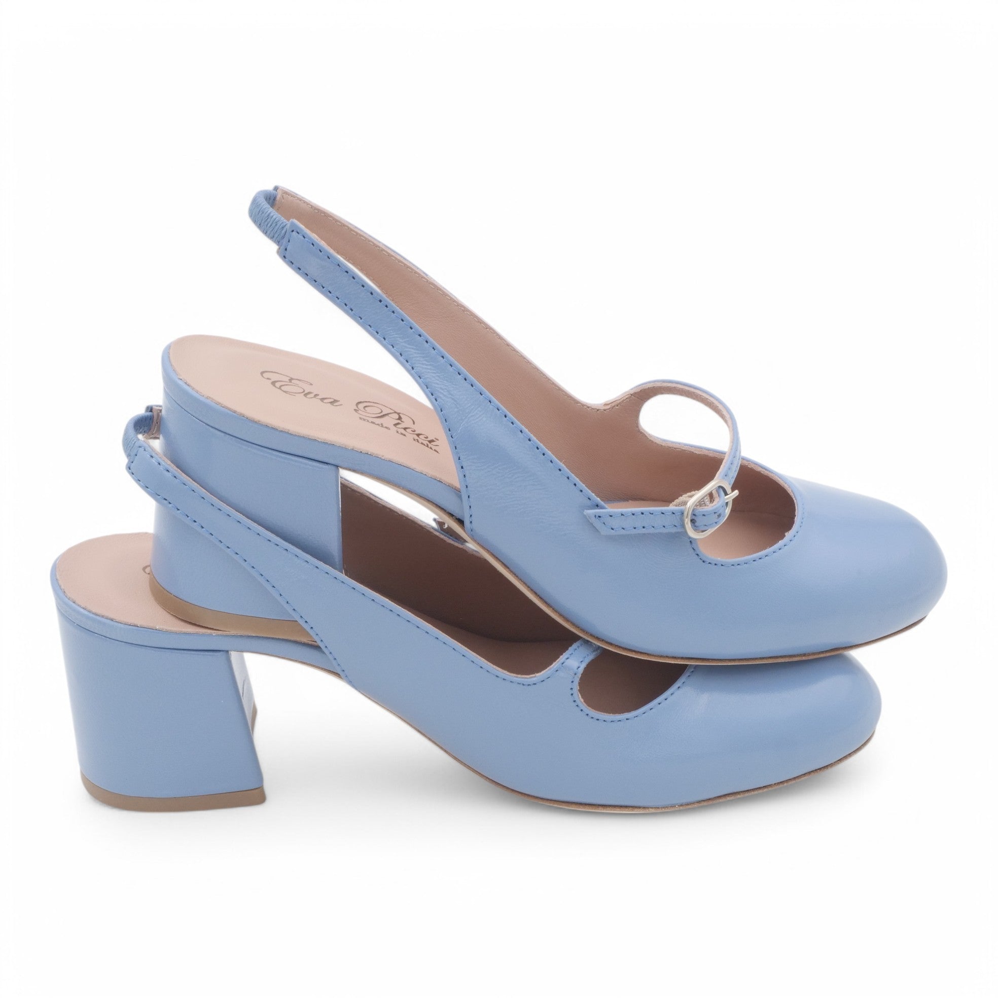 '- ["Artigianato","Donna","Eva Picci","PE25","Scarpe","Slingback","Tacco"] - Slingback da Donna Eva Picci Jeans T.55 CH2554 - Lupis SRL