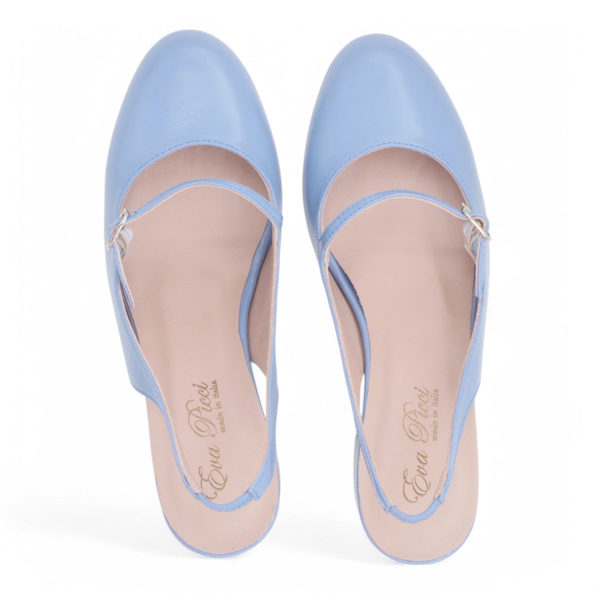 '- ["Artigianato","Donna","Eva Picci","PE25","Scarpe","Slingback","Tacco"] - Slingback da Donna Eva Picci Jeans T.55 CH2554 - Lupis SRL