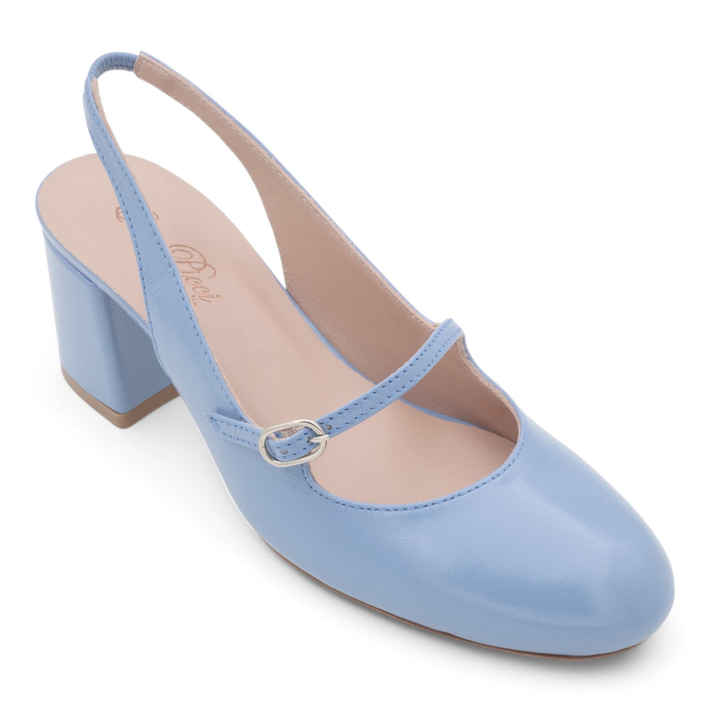 '- ["Artigianato","Donna","Eva Picci","PE25","Scarpe","Slingback","Tacco"] - Slingback da Donna Eva Picci Jeans T.55 CH2554 - Lupis SRL