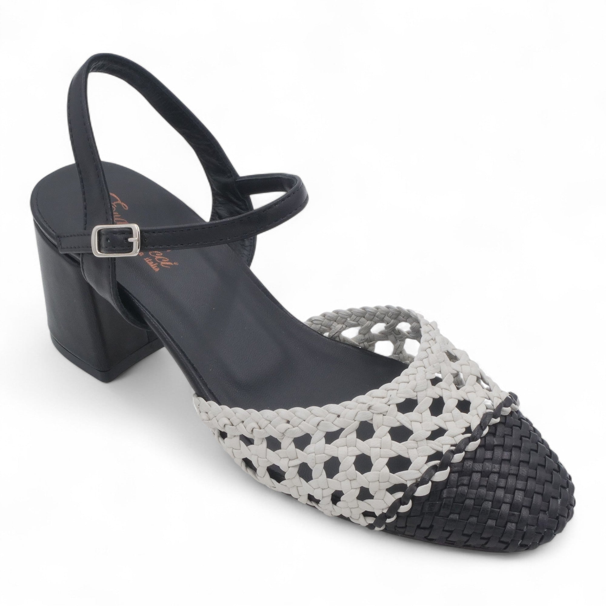 '- ["Artigianato","Donna","Eva Picci","PE25","Scarpe","Slingback","Tacco"] - Slingback da Donna Eva Picci Nero T.50 CH2520 - Lupis SRL