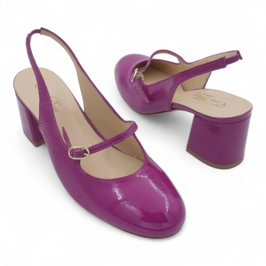 '- ["Artigianato","Donna","Eva Picci","PE25","Scarpe","Slingback","Tacco"] - Slingback da Donna Eva Picci Orchidea T.55 CH2554 - Lupis SRL