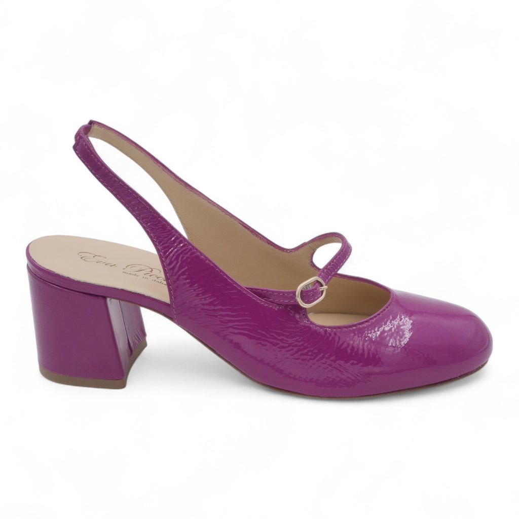 '- ["Artigianato","Donna","Eva Picci","PE25","Scarpe","Slingback","Tacco"] - Slingback da Donna Eva Picci Orchidea T.55 CH2554 - Lupis SRL