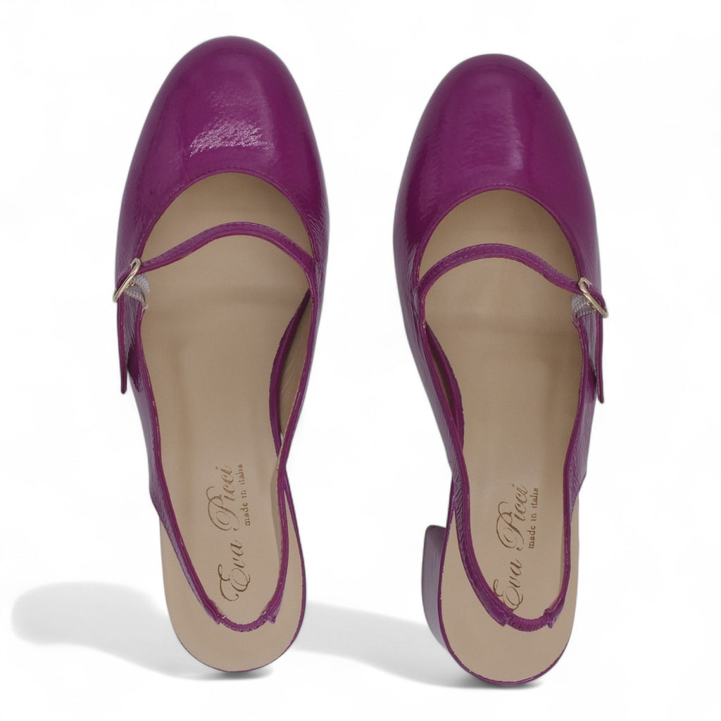 '- ["Artigianato","Donna","Eva Picci","PE25","Scarpe","Slingback","Tacco"] - Slingback da Donna Eva Picci Orchidea T.55 CH2554 - Lupis SRL
