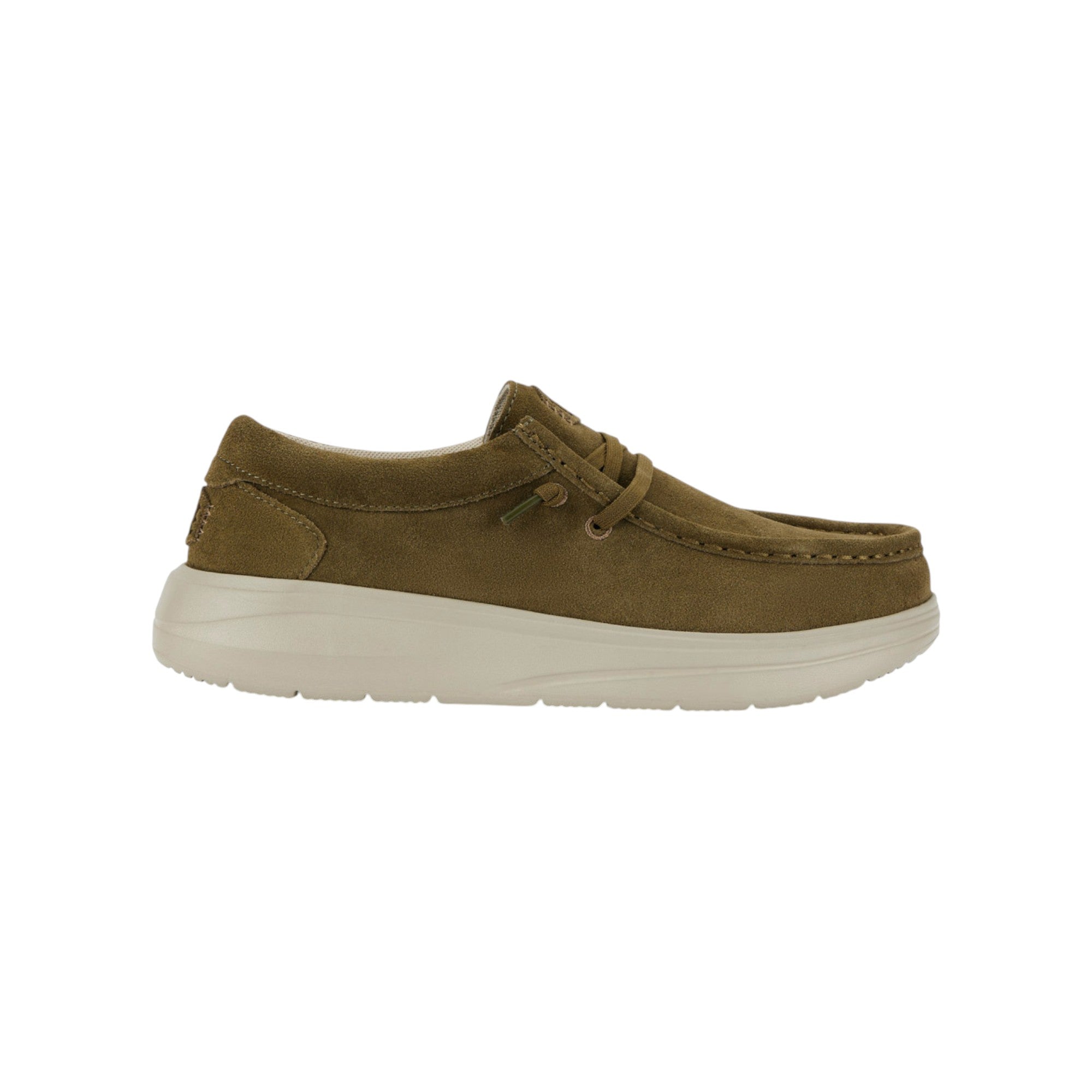'- ["FW25","HEYDUDE","Scarpe","Scarpe sportive","Slip-on","Uomo"] - Slip On HEYDUDE Wally Comf Suede Dark Olive Stone Grey 41975-3AF - Lupis SRL