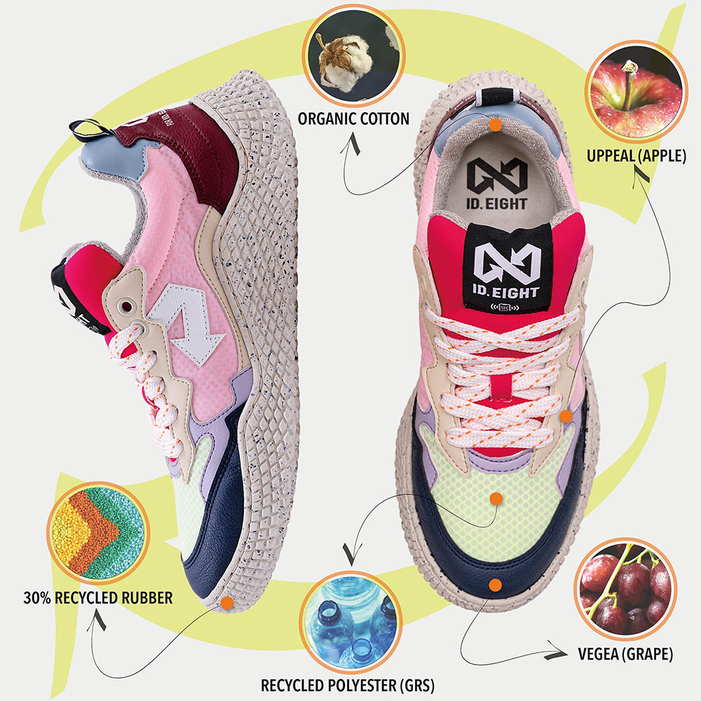 '- ["Donna","Id.Eight","PE25","Scarpe","Scarpe sportive"] - Sneakers Id.Eight Hana Mix Orange - Lupis SRL