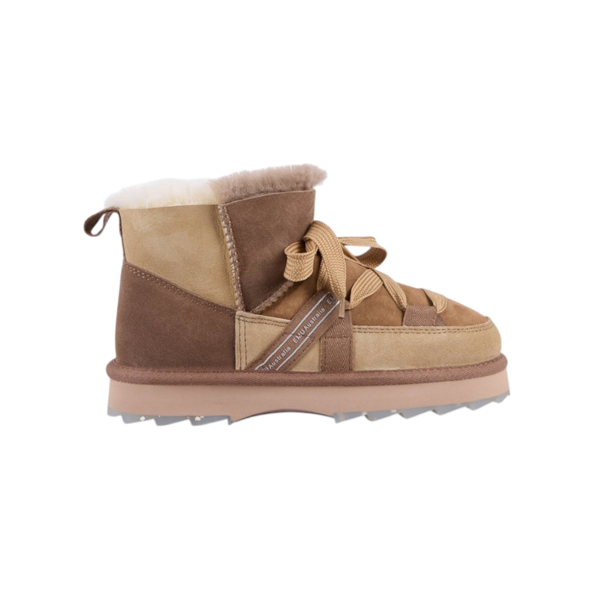 '- ["Donna","Emu","FW25","Scarpe","Stivaletti"] - Stivaletti Donna Emu Blurred Micro Patchwork Mushroom W13195-MUSH - Lupis SRL
