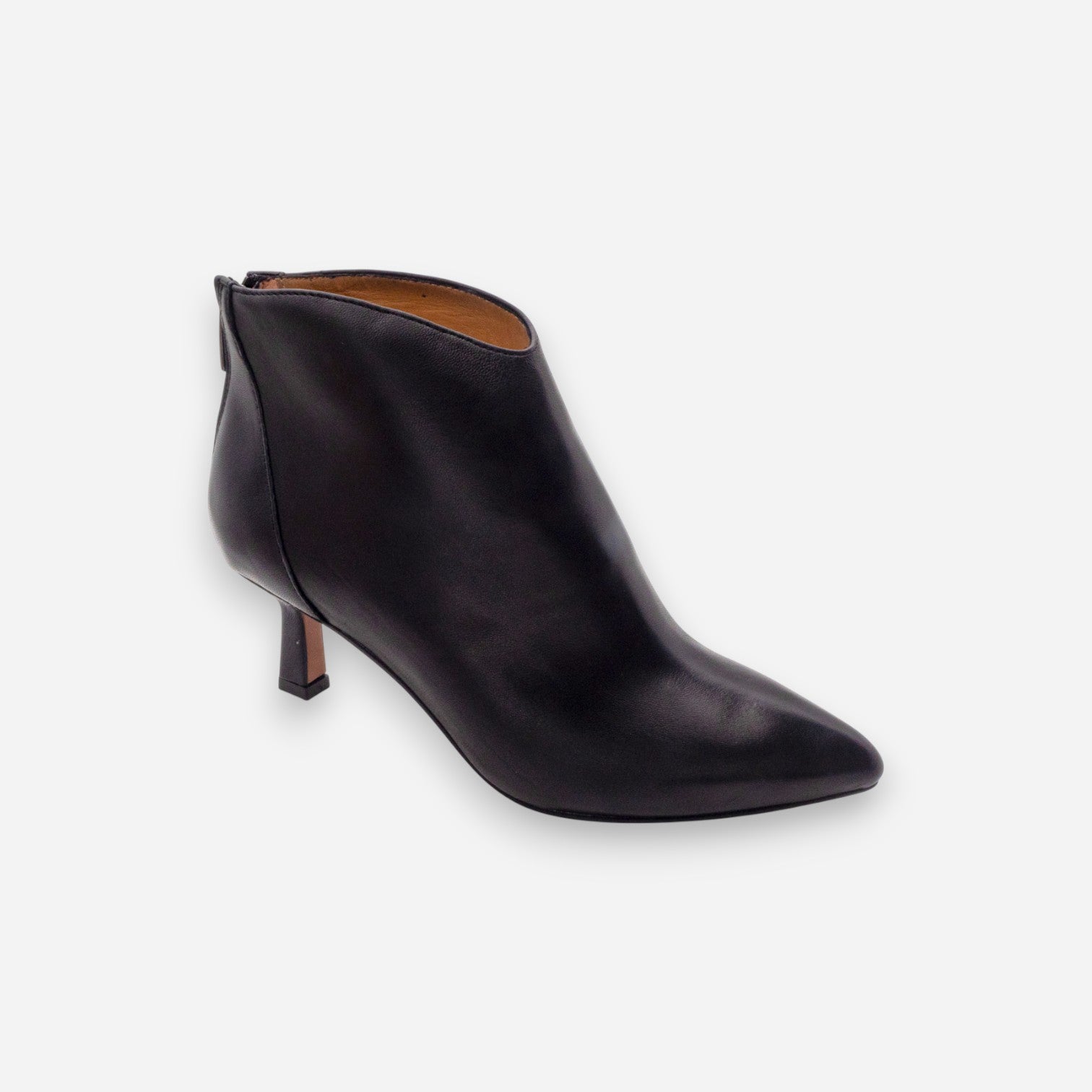 Eva Picci Women's Ankle Boots in Black Nappa Leather AMY