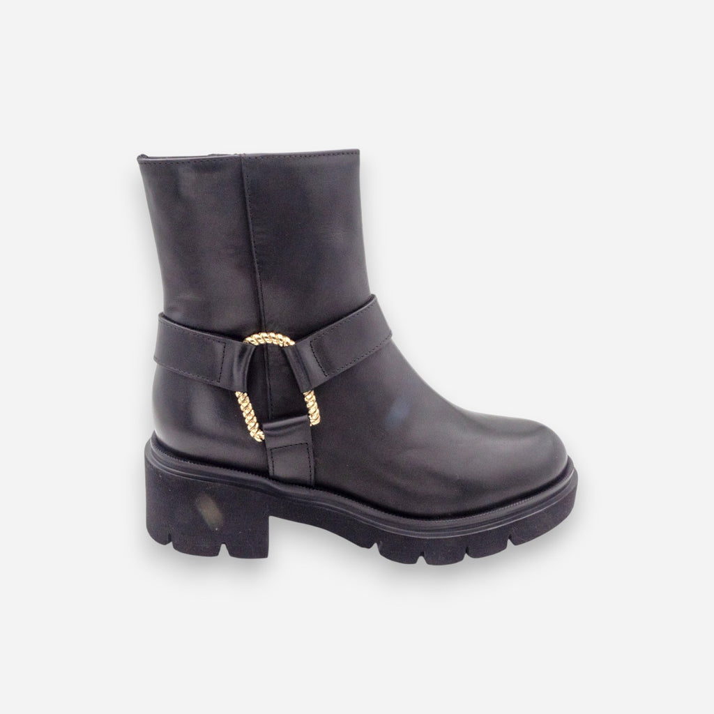 Stivaletti Donna Gianni Crasto Nature Pelle Nero 7020