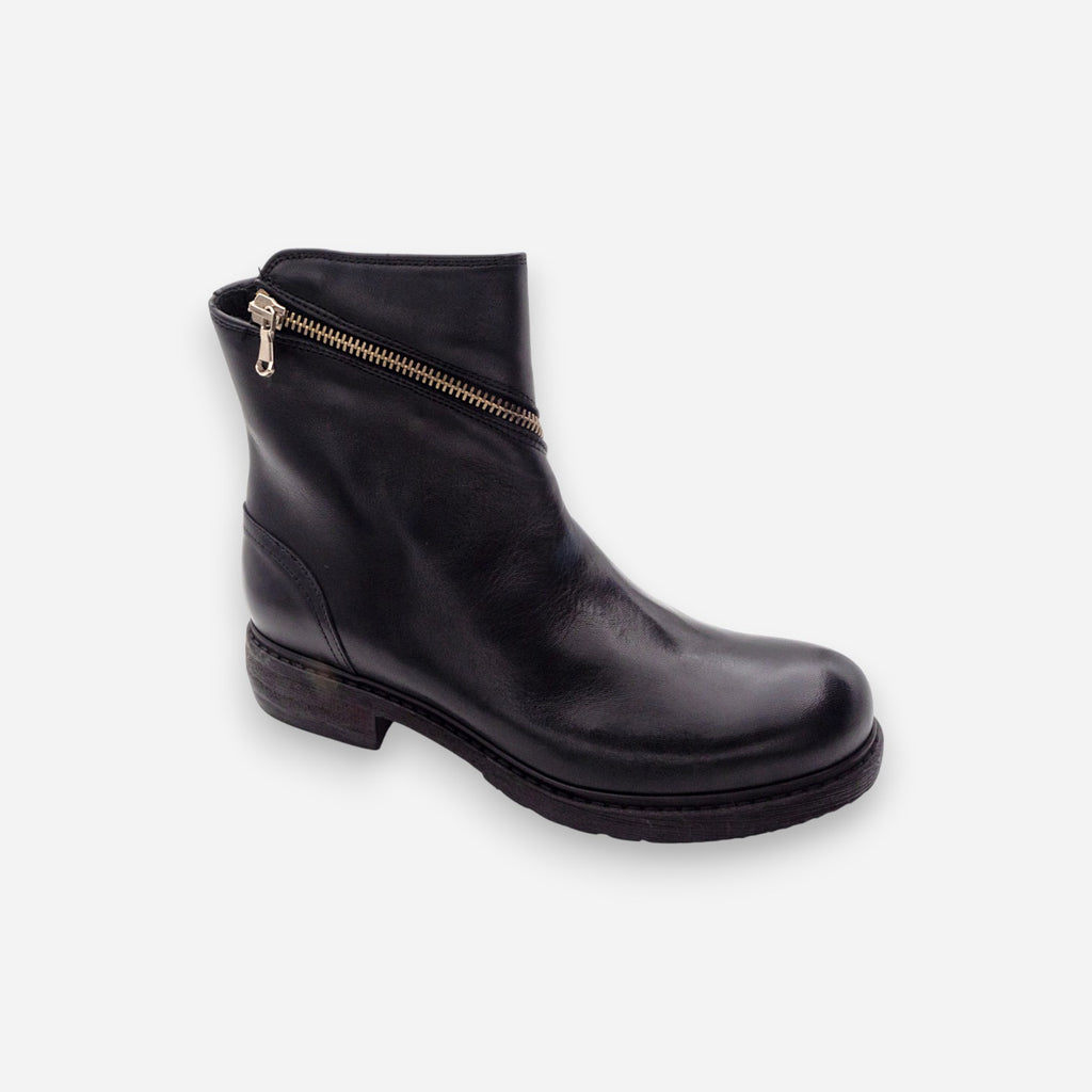 JP/DAVID Papua Women's Ankle Boots in Black Leather 32525/1