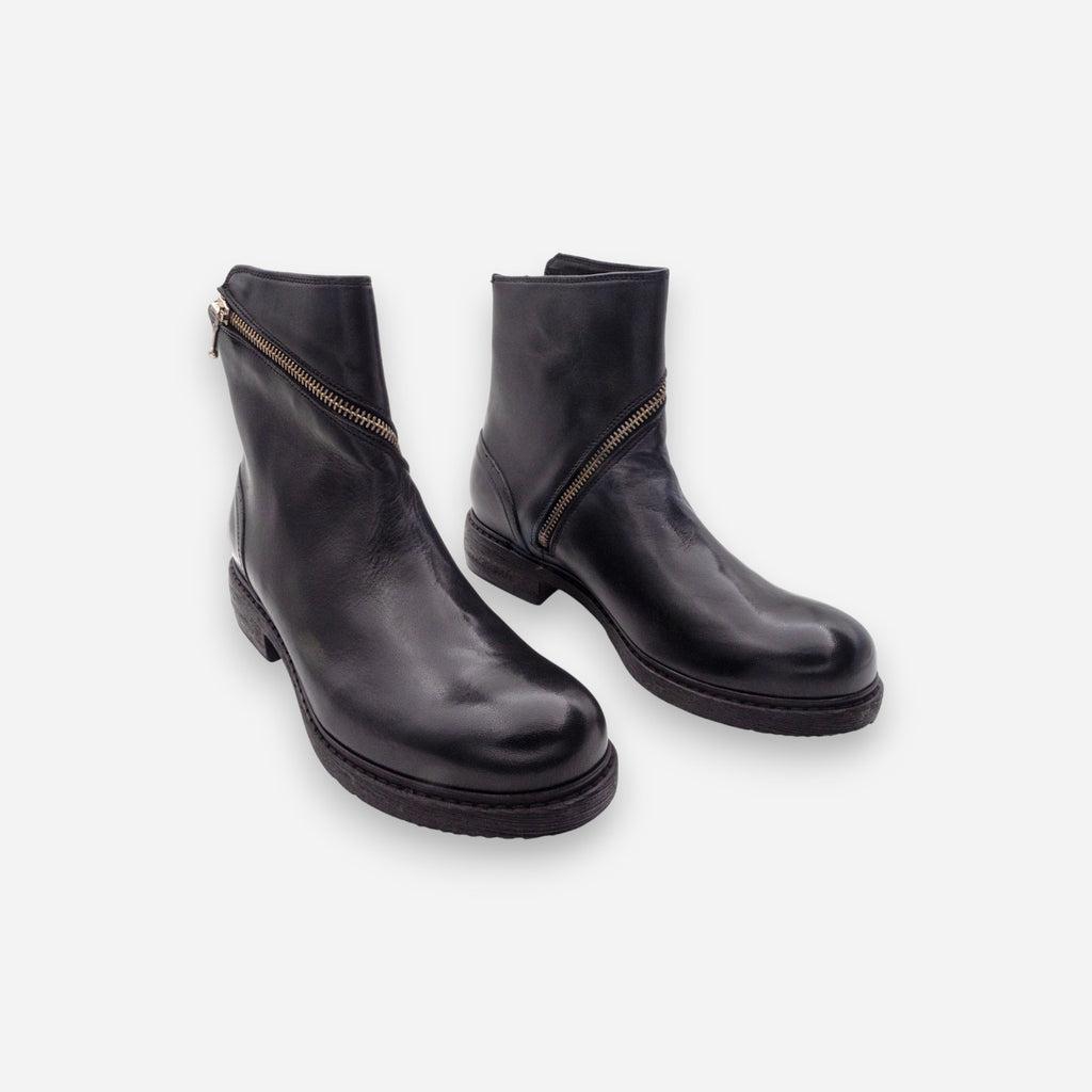 JP/DAVID Papua Women's Ankle Boots in Black Leather 32525/1