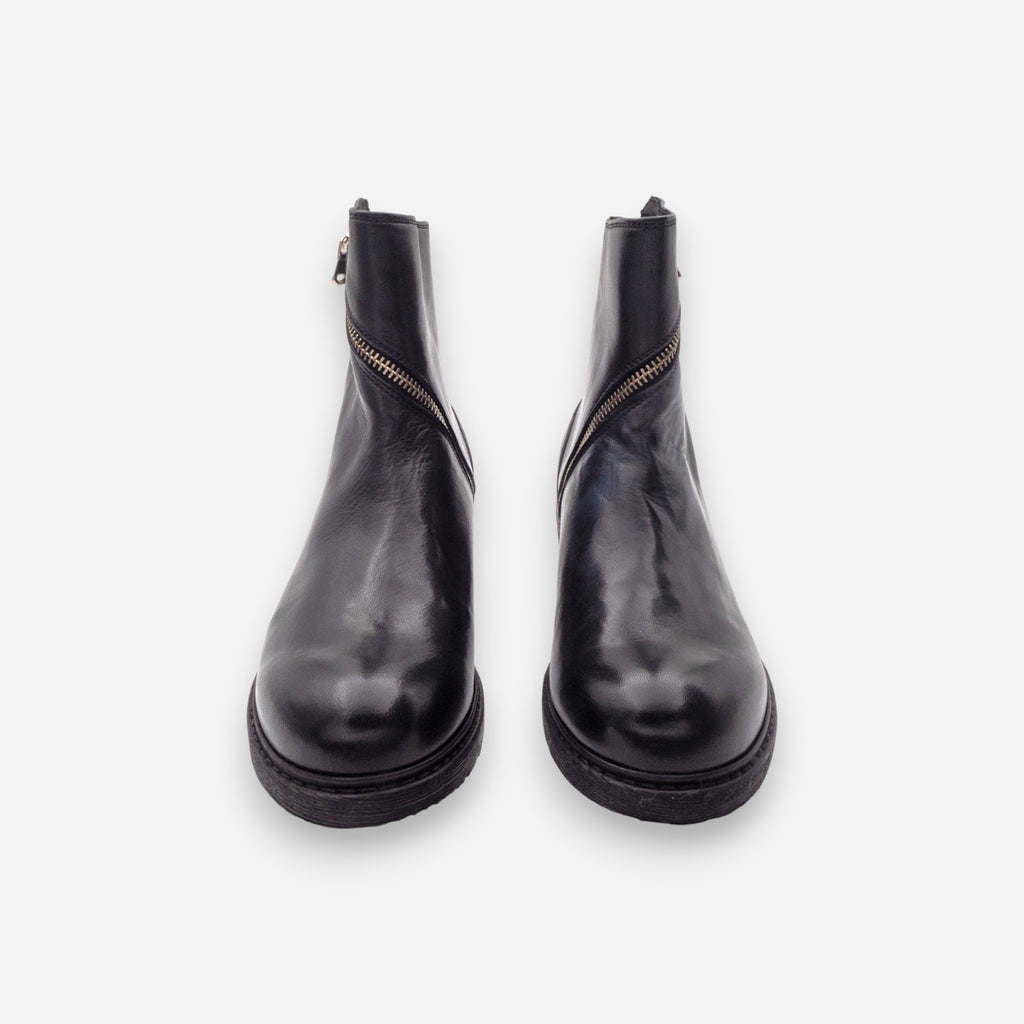 JP/DAVID Papua Women's Ankle Boots in Black Leather 32525/1