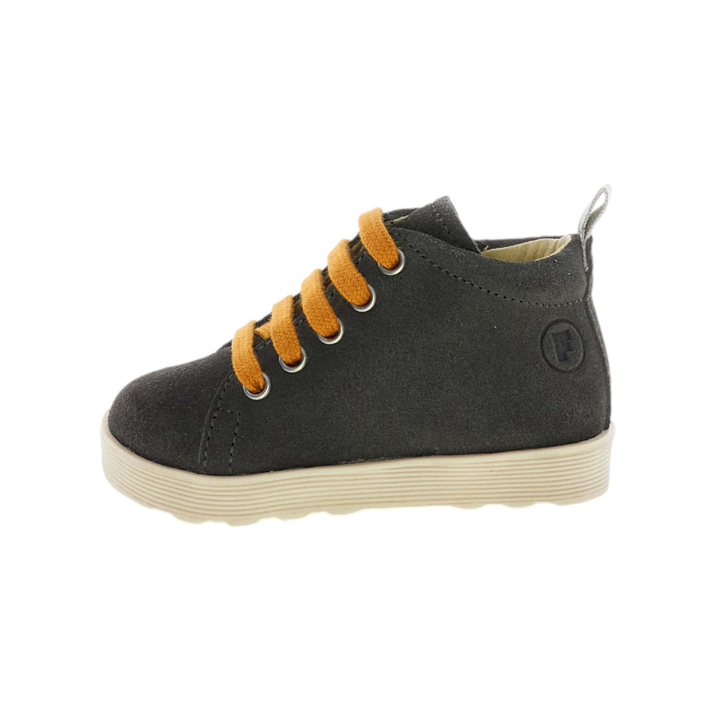 '- ["FW25","Kids","Polacco","Scarpe","Stivaletti","Toddler"] - Stivaletti Kids Falcotto Evaert Zip Suede Anthracite Dark Orange 2502306-01-1B80 - Lupis SRL