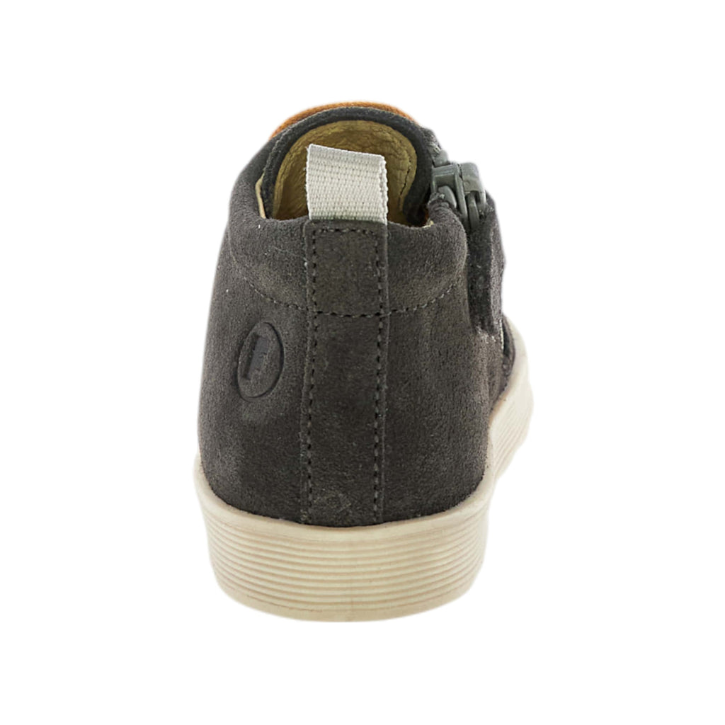 '- ["FW25","Kids","Polacco","Scarpe","Stivaletti","Toddler"] - Stivaletti Kids Falcotto Evaert Zip Suede Anthracite Dark Orange 2502306-01-1B80 - Lupis SRL