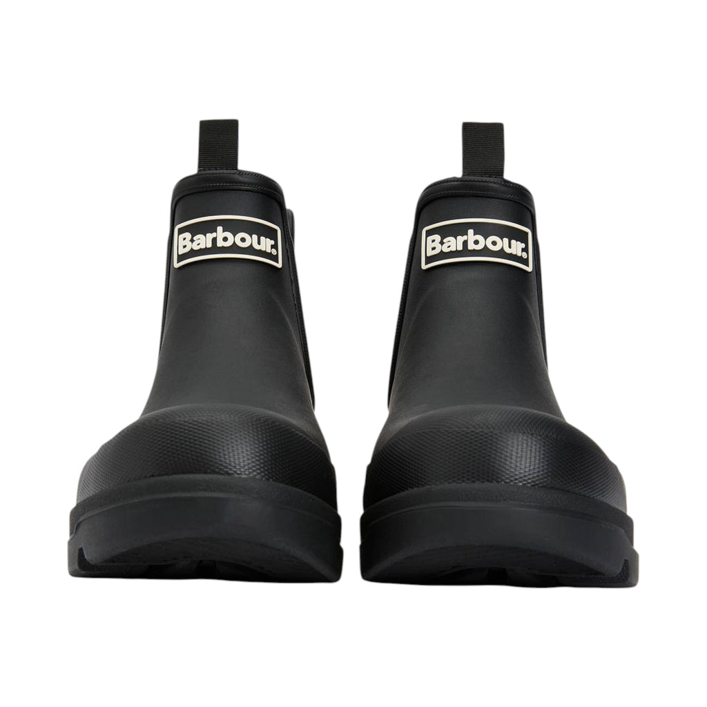 Stivaletti Uomo Barbour Rubber Ninbus Wellington Gomma Cotone Nero MRF0028