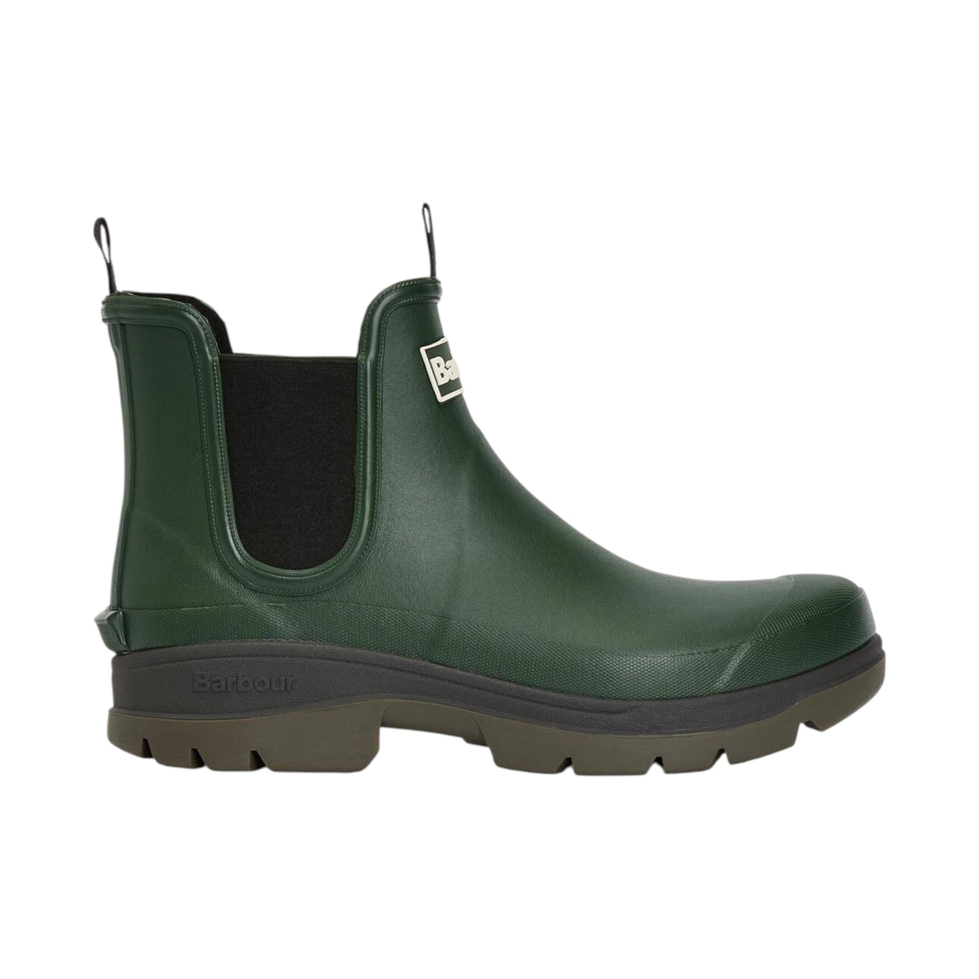Stivaletti Uomo Barbour Rubber Ninbus Wellington Gomma Cotone Olive Mrf0028