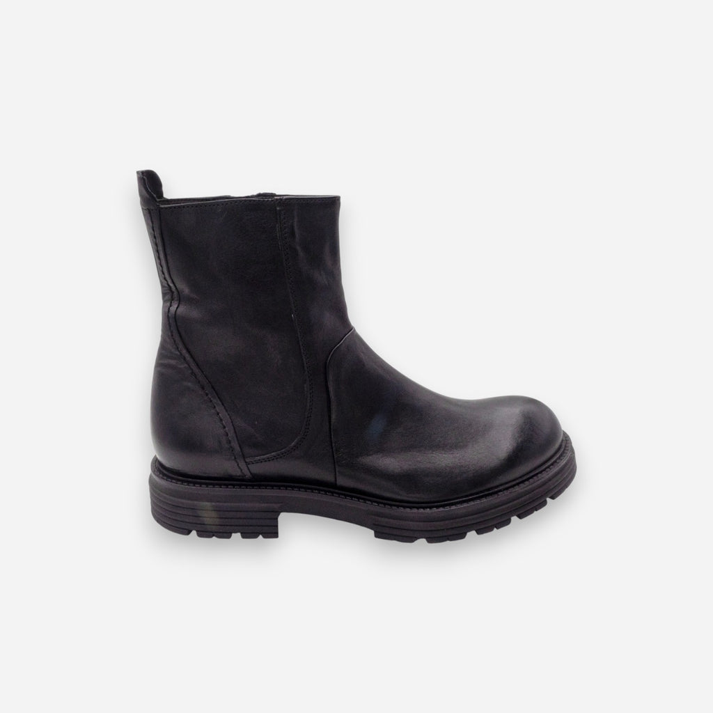 JP/DAVID Men's Ankle Boots in Black Leather BERLIN