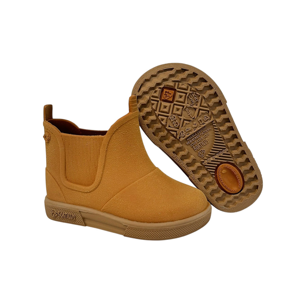 '- ["BOATILUS smelly welly","FW25","Kids","Scarpe","Stivaletti","Stivali di gomma"] - Stivaletti bambino Kids Boatilus Baby Bealty Brushed Gomma Pumpkin Beige BEABRSH - Lupis SRL