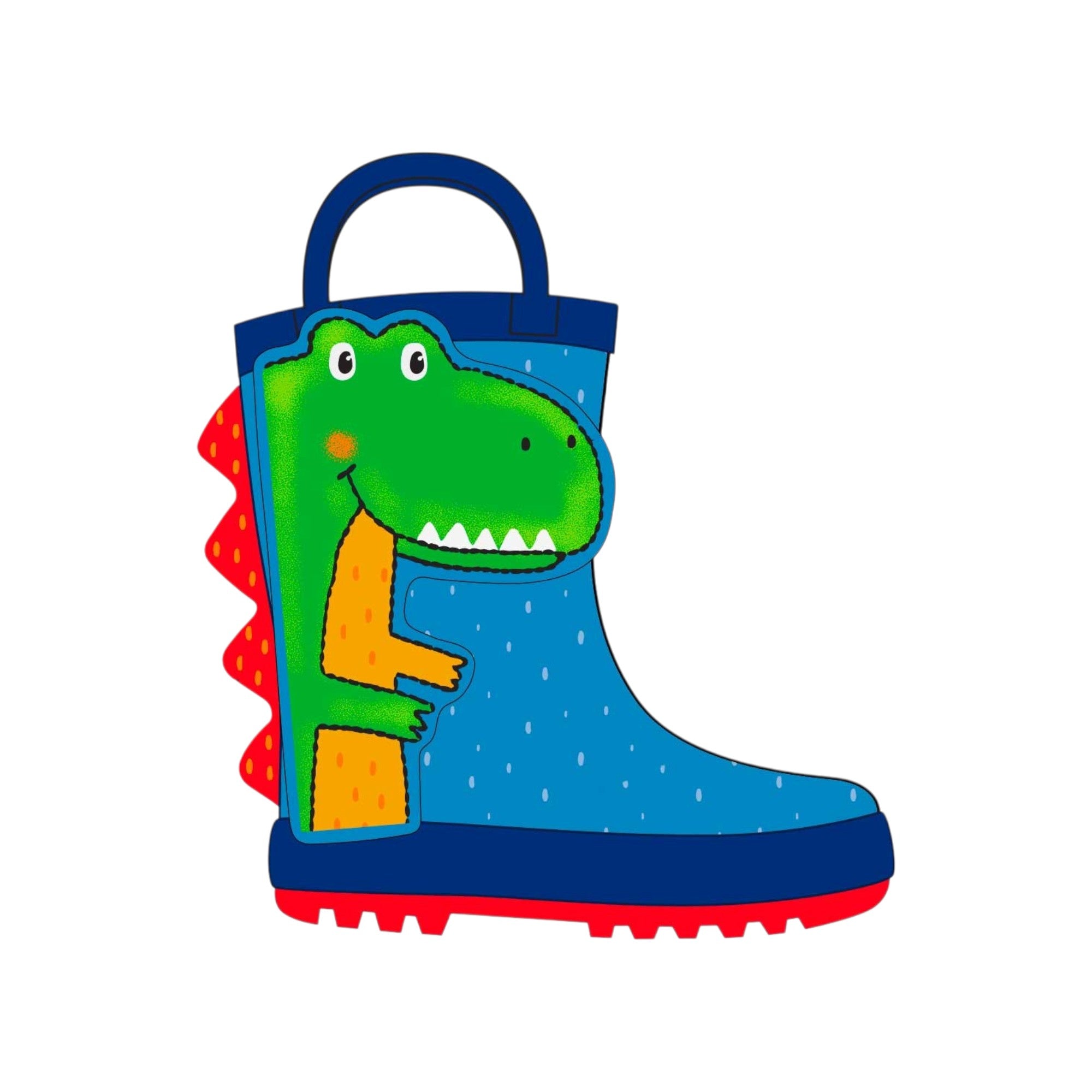 '- ["FW25","Kids","Mr. Tiggle","Scarpe","Stivali di gomma"] - Stivaletti bambino Kids Mr. Tiggle Rain Boot Dinosauro Gomma Blue R-BOOT-001-033 - Lupis SRL
