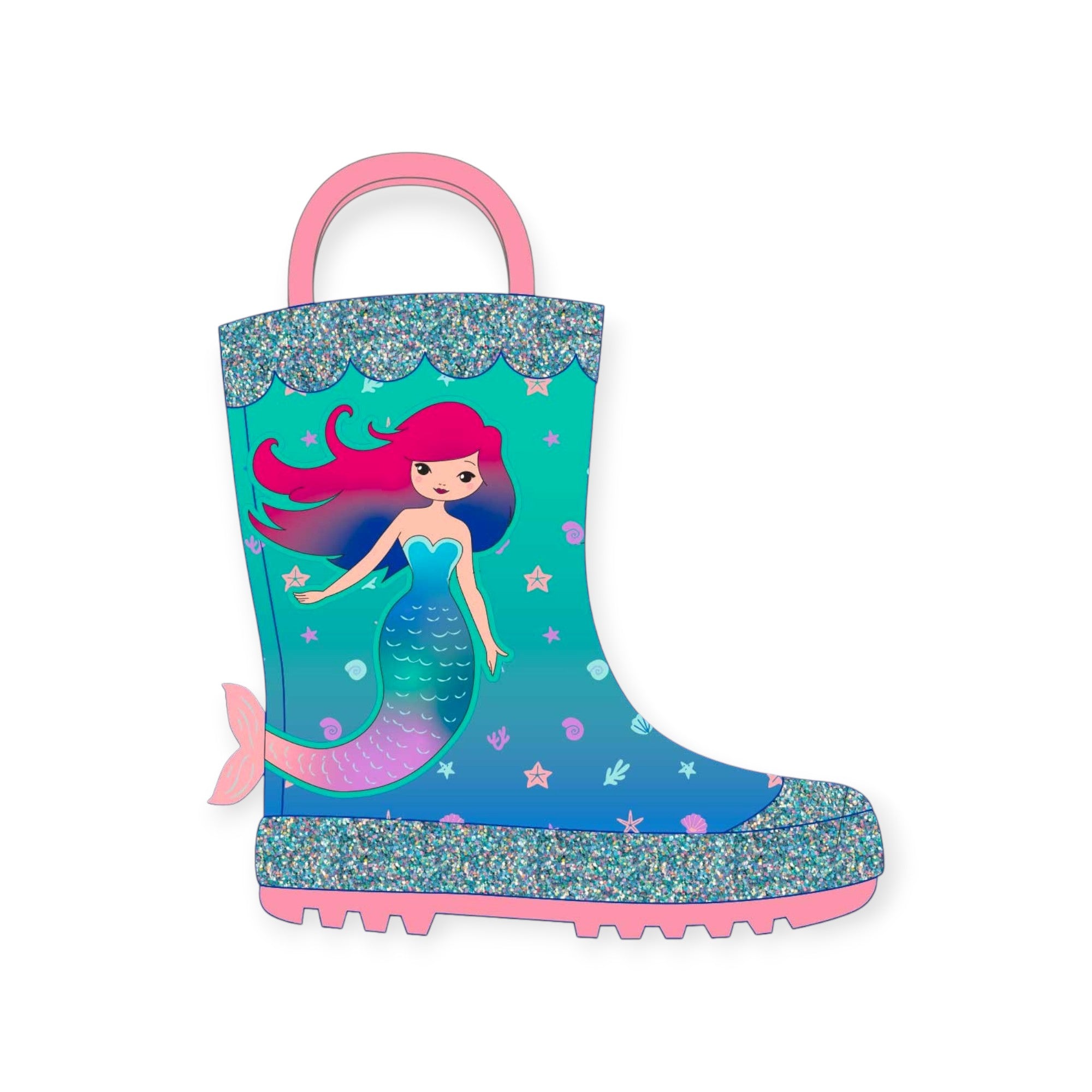 '- ["FW25","Kids","Mr. Tiggle","Scarpe","Stivali di gomma"] - Stivaletti bambino Kids Mr. Tiggle Rain Boot Sirena Gomma Blue R-BOOT-001-035 - Lupis SRL