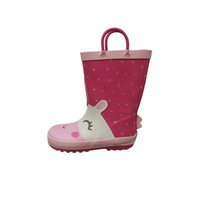 Stivaletti bambino Kids Mr.Tiggle Rain Boot Unicorno Gomma Pink R-BOOT-001-036