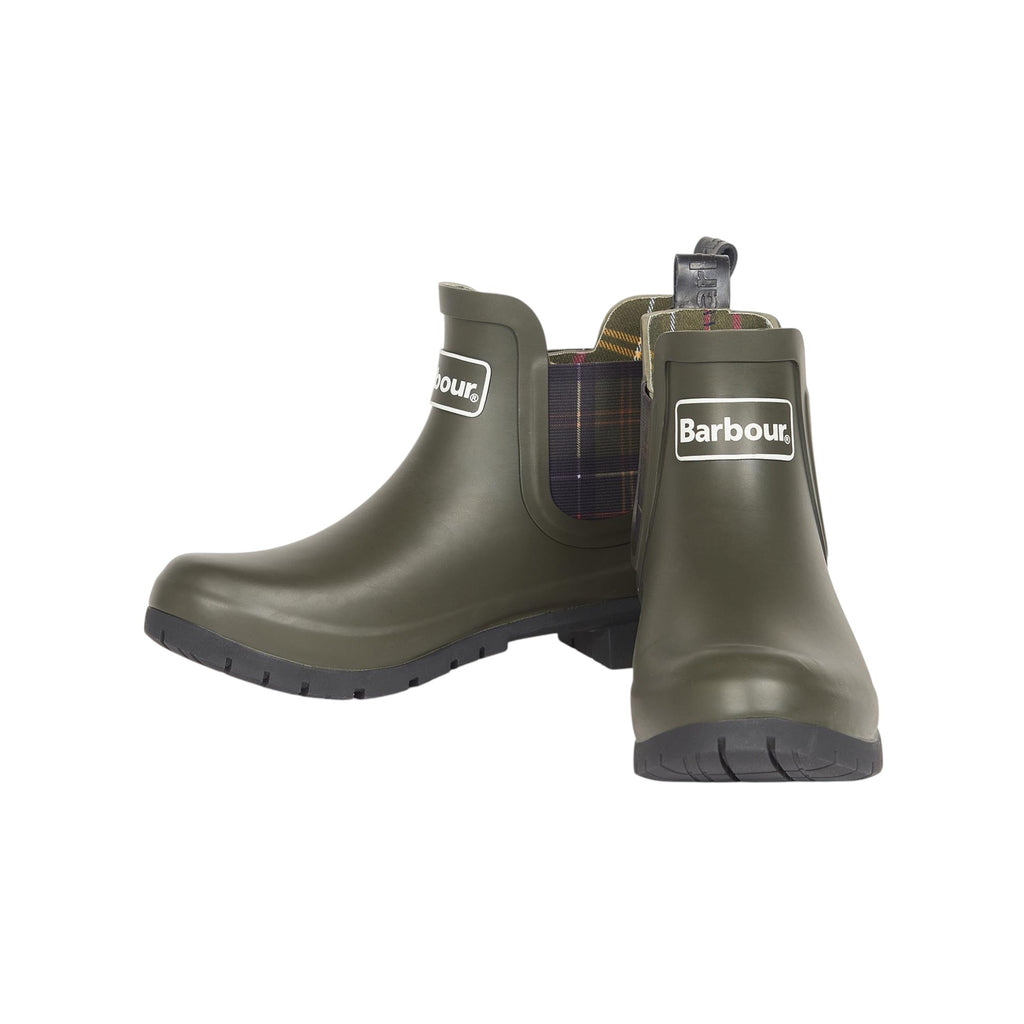 '- ["Barbour Rubber","Donna","FW25","Scarpe","Stivaletti"] - Stivaletti in Gomma Donna Barbour Kingham Wellington Olive LRF0088 - Lupis SRL