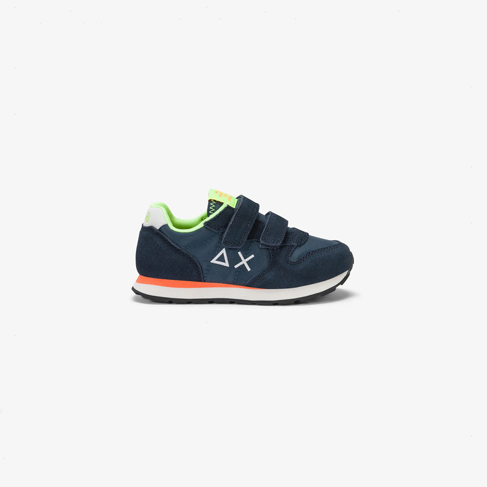 '- ["Kids","PE25","Scarpe","Scarpe sportive","Sun68"] - Sun68 Boy's Tom Fluo Baby Navy Blue Z35302B - Lupis SRL