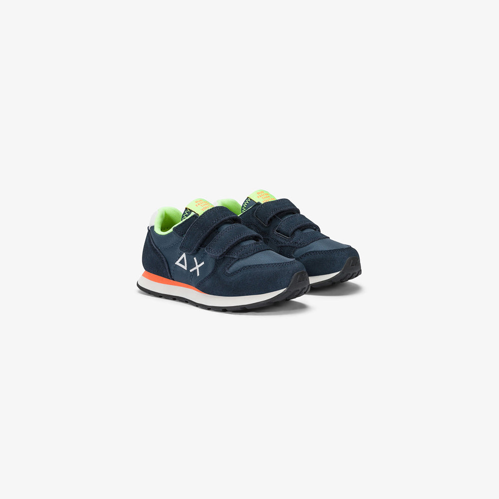 '- ["Kids","PE25","Scarpe","Scarpe sportive","Sun68"] - Sun68 Boy's Tom Fluo Baby Navy Blue Z35302B - Lupis SRL