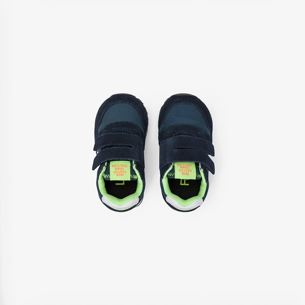'- ["Kids","PE25","Scarpe","Scarpe sportive","Sun68","Toddler"] - Sun68 Boy's Tom Fluo First Step Navy Blue Z35302F - Lupis SRL