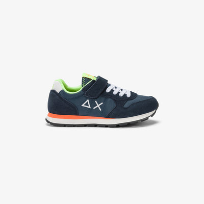 Sun68 Boy's Tom Fluo Kid Navy Blue Z35302K