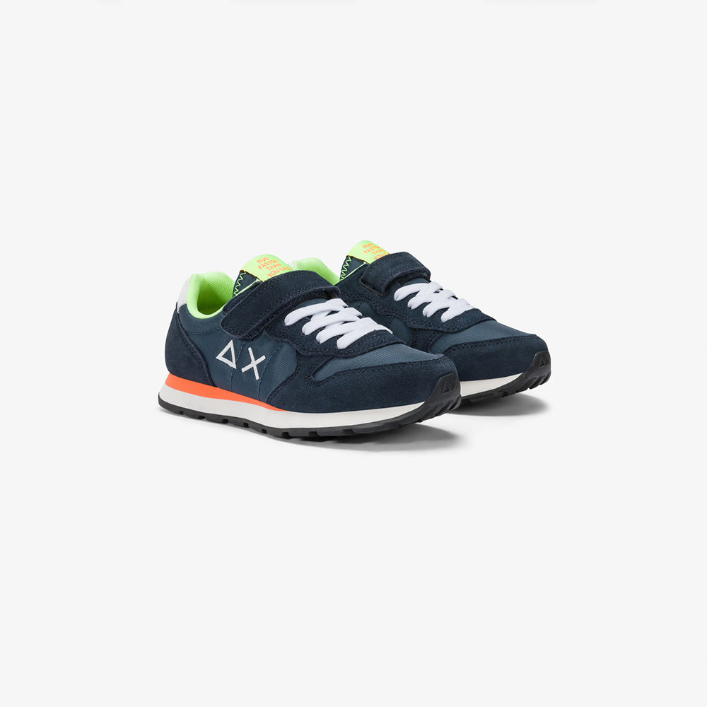 '- ["Kids","PE25","Scarpe","Scarpe sportive","Sun68"] - Sun68 Boy's Tom Fluo Kid Navy Blue Z35302K - Lupis SRL