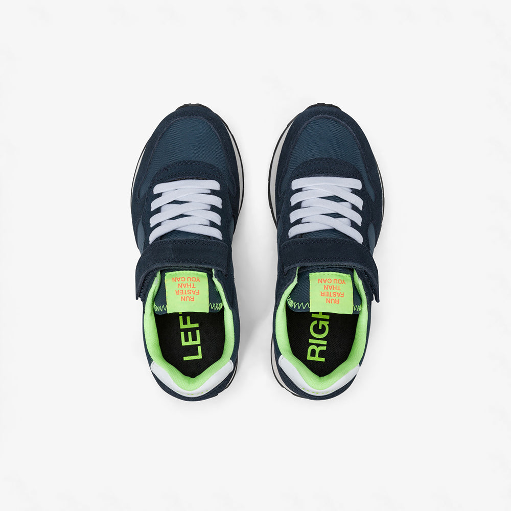 '- ["Kids","PE25","Scarpe","Scarpe sportive","Sun68"] - Sun68 Boy's Tom Fluo Kid Navy Blue Z35302K - Lupis SRL