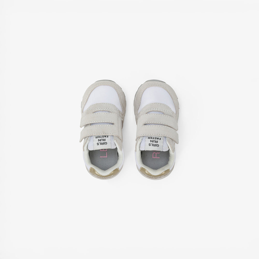 '- ["Kids","PE25","Scarpe","Scarpe sportive","Sun68","Toddler"] - Sun68 Girl's Ally Gold Silver First Step Bianco Z35402F - Lupis SRL