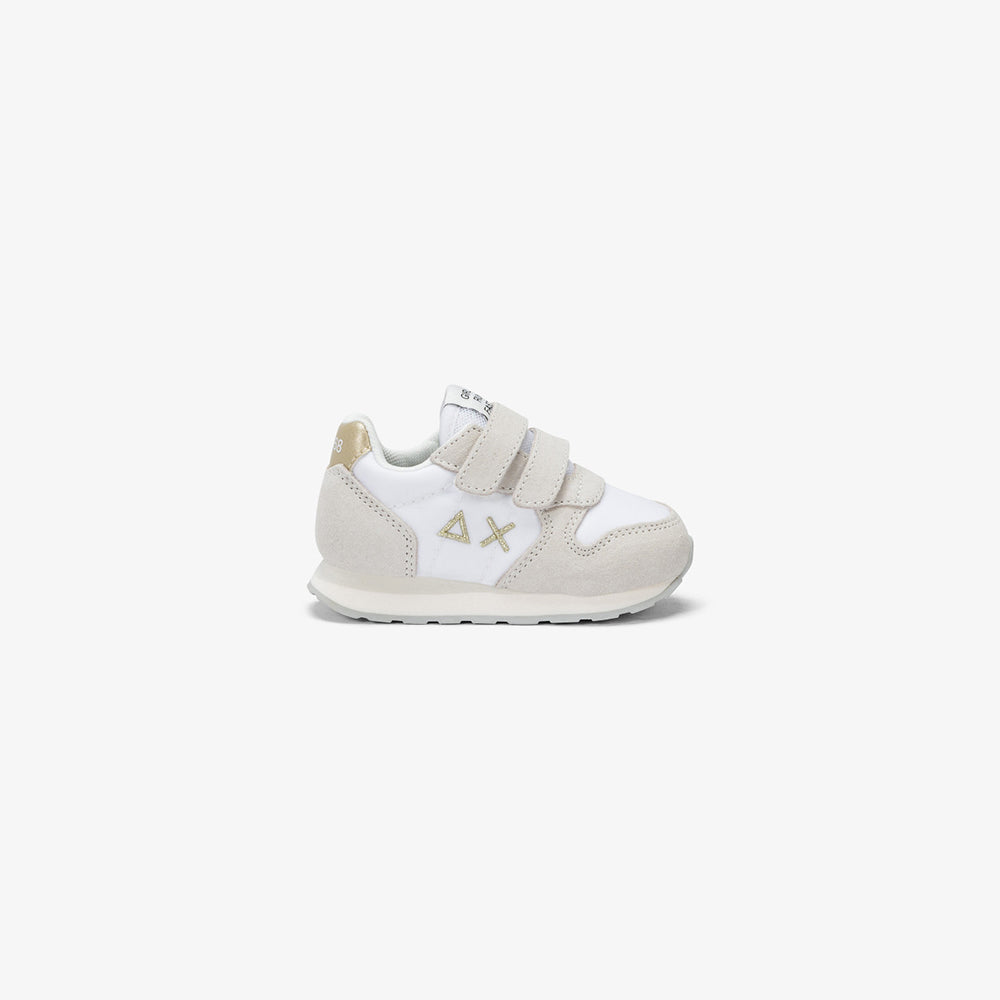 '- ["Kids","PE25","Scarpe","Scarpe sportive","Sun68","Toddler"] - Sun68 Girl's Ally Gold Silver First Step Bianco Z35402F - Lupis SRL