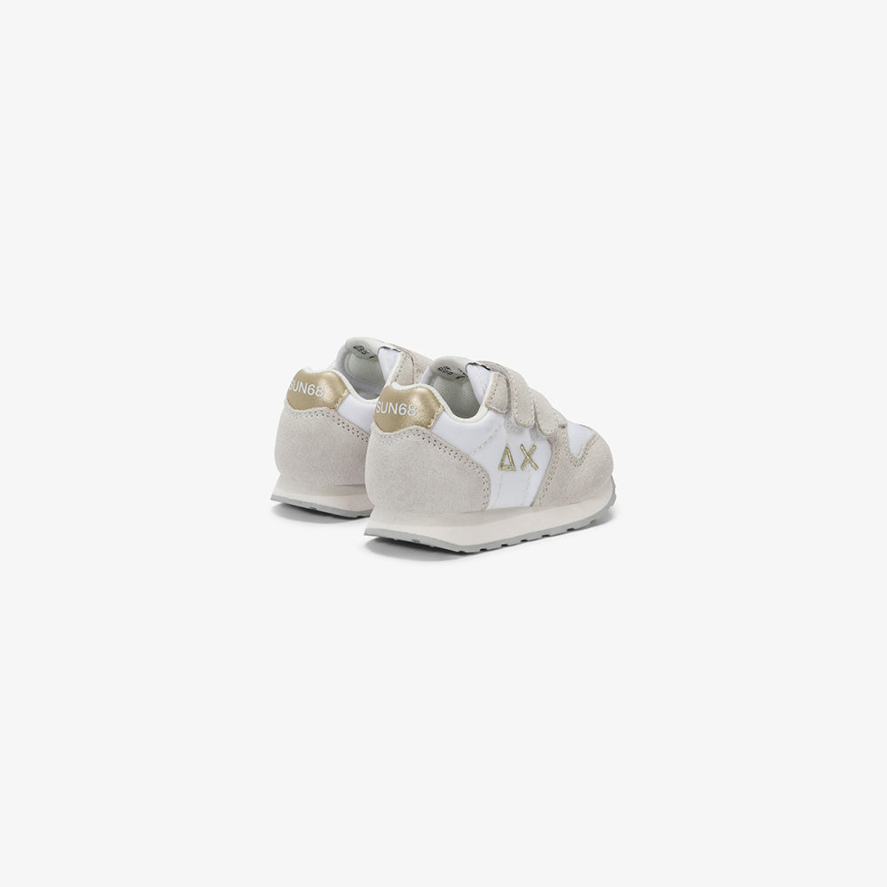 '- ["Kids","PE25","Scarpe","Scarpe sportive","Sun68","Toddler"] - Sun68 Girl's Ally Gold Silver First Step Bianco Z35402F - Lupis SRL