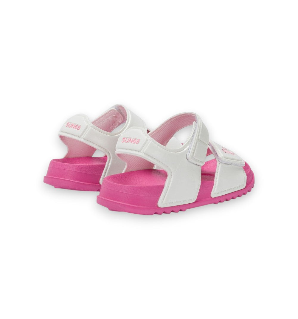 Sun68 Sandali Girls Sandal Logo Baby Bianco X36413B